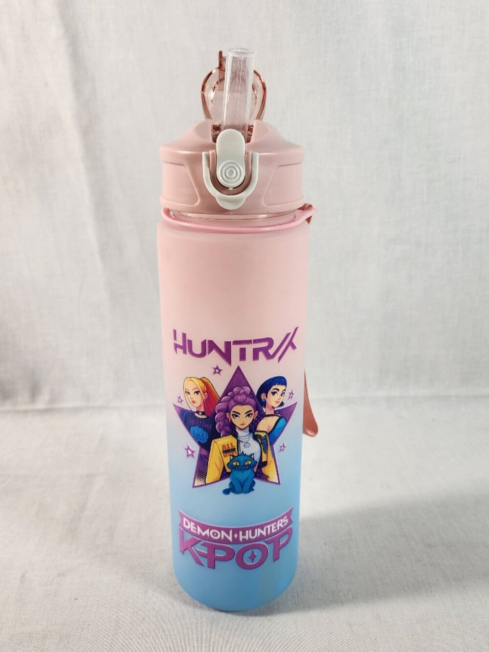 Kpop Demon Hunters Huntrix Water Bottle Netflix Anime Rumi Mira Zoey 750ml